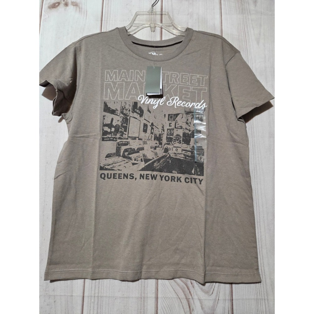 Doe Main Street Market Vinyl‎ Records Queens NYC Graphic Tee Mens M New
